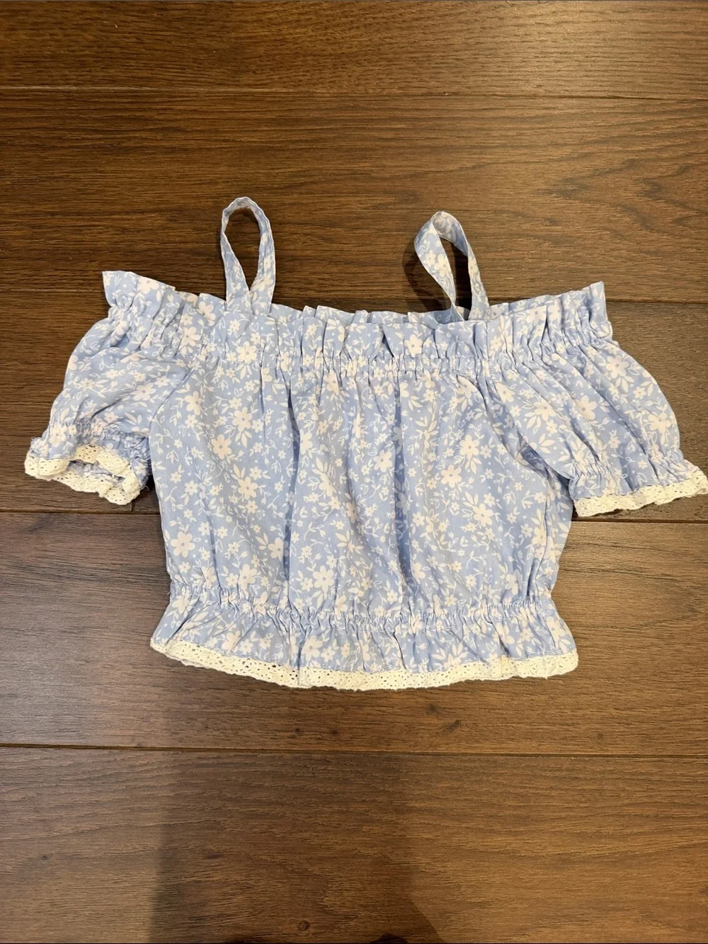 Freestyle Toddler Girls Blue Floral 2 Piece Set Size 3T - C8-138